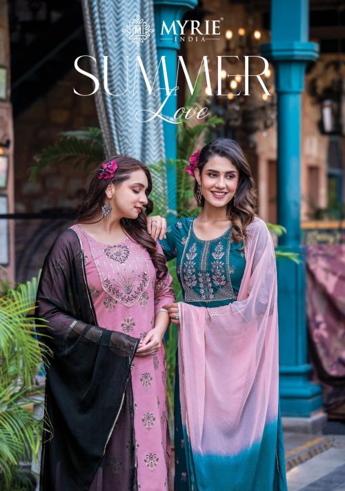 Myrie Summer Love Vol 2 Kurti With Bottom Dupatta