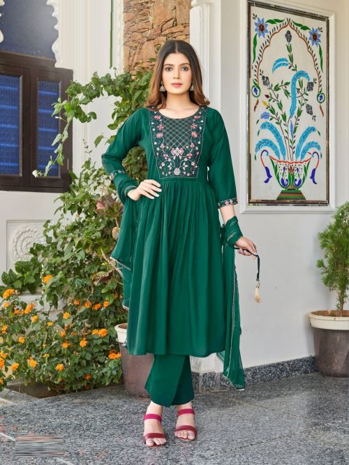 Ossm Gulabi Vol 2 Nyra Cut Kurti With Bottom Dupatta Collection