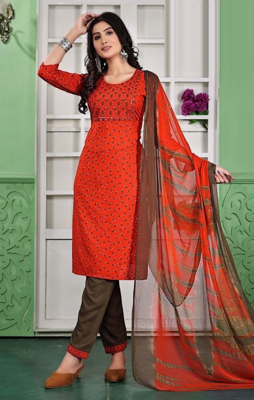 Kinti Paribhasha Vol 2 Rayon Printed Kurti With Bottom Dupatta Set