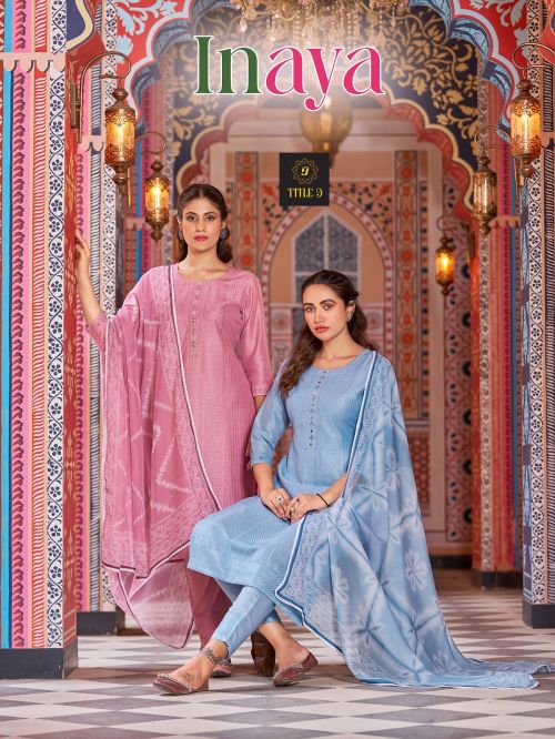 Title 9 Inaya Silk Readymade Kurti Pant With Dupatta Collection
