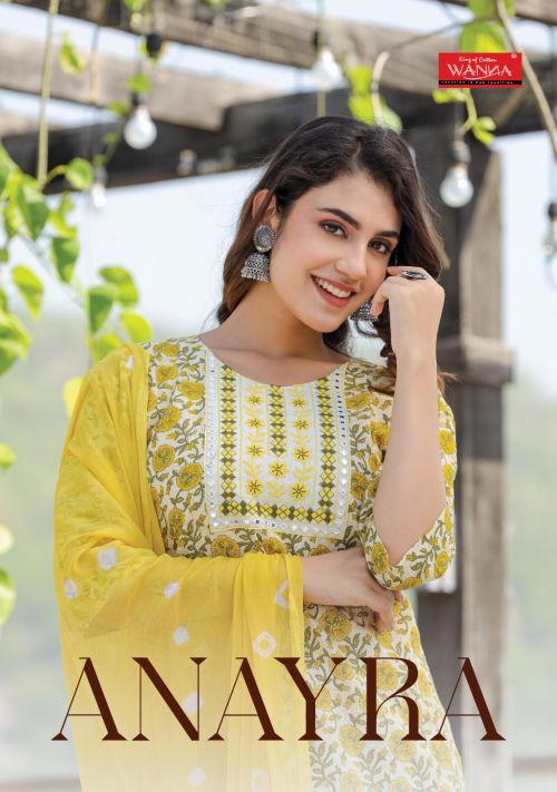 Wanna Anayra printed Pure Cotton Kurti Pant With Dupatta