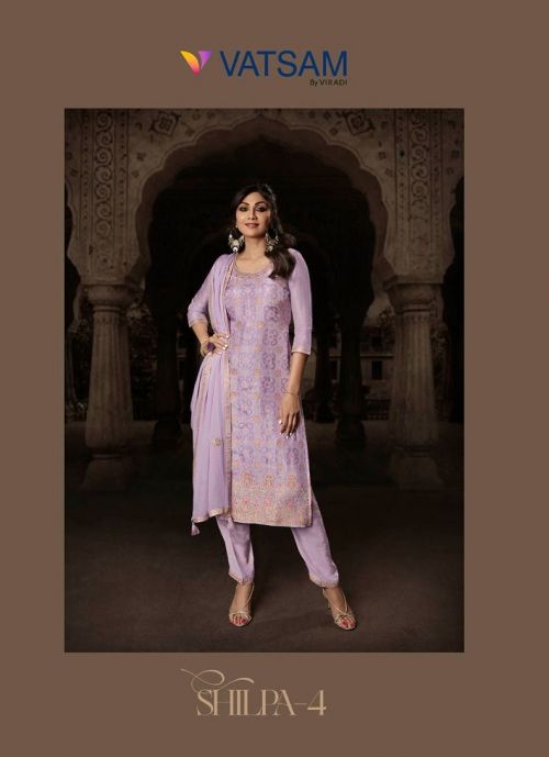 Vastsam Shilpa Vol 4 Bollywood Designer Kurti Pant With Dupatta