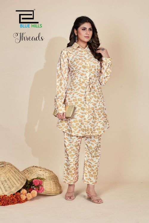 Blue Hills Threads Rayon Digital Printed Stylish Co Ord Set Collection