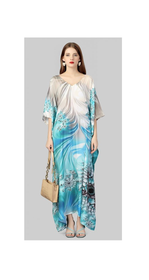 Jelite Silk Kaftan 6 Western Fancy Digital Printed Silk Kaftan Collection
