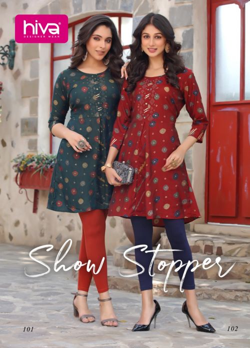 We Show Stopper Party Wear Fancy Tunic Style Kurti Collection