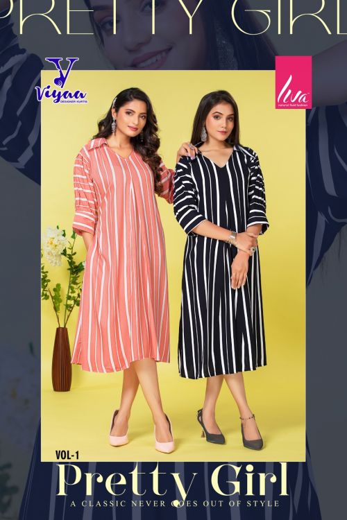 Viyaa Pretty Girl Vol 1 Fancy Party Wear Tunic Anarkali Kurti Collection