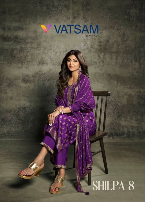 Vatsam Shilpa Vol 8 Jacquard Ready Made Kurti Set Collection