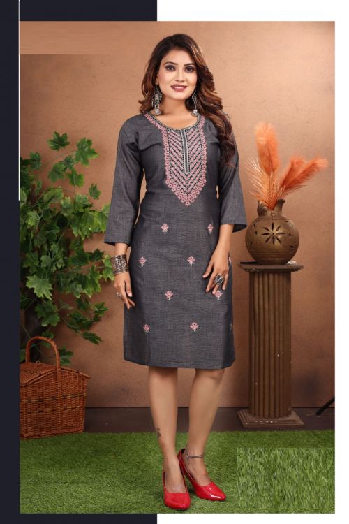 Kinti Glorious Vol 3 Rayon Straight Cut Kurti Collection