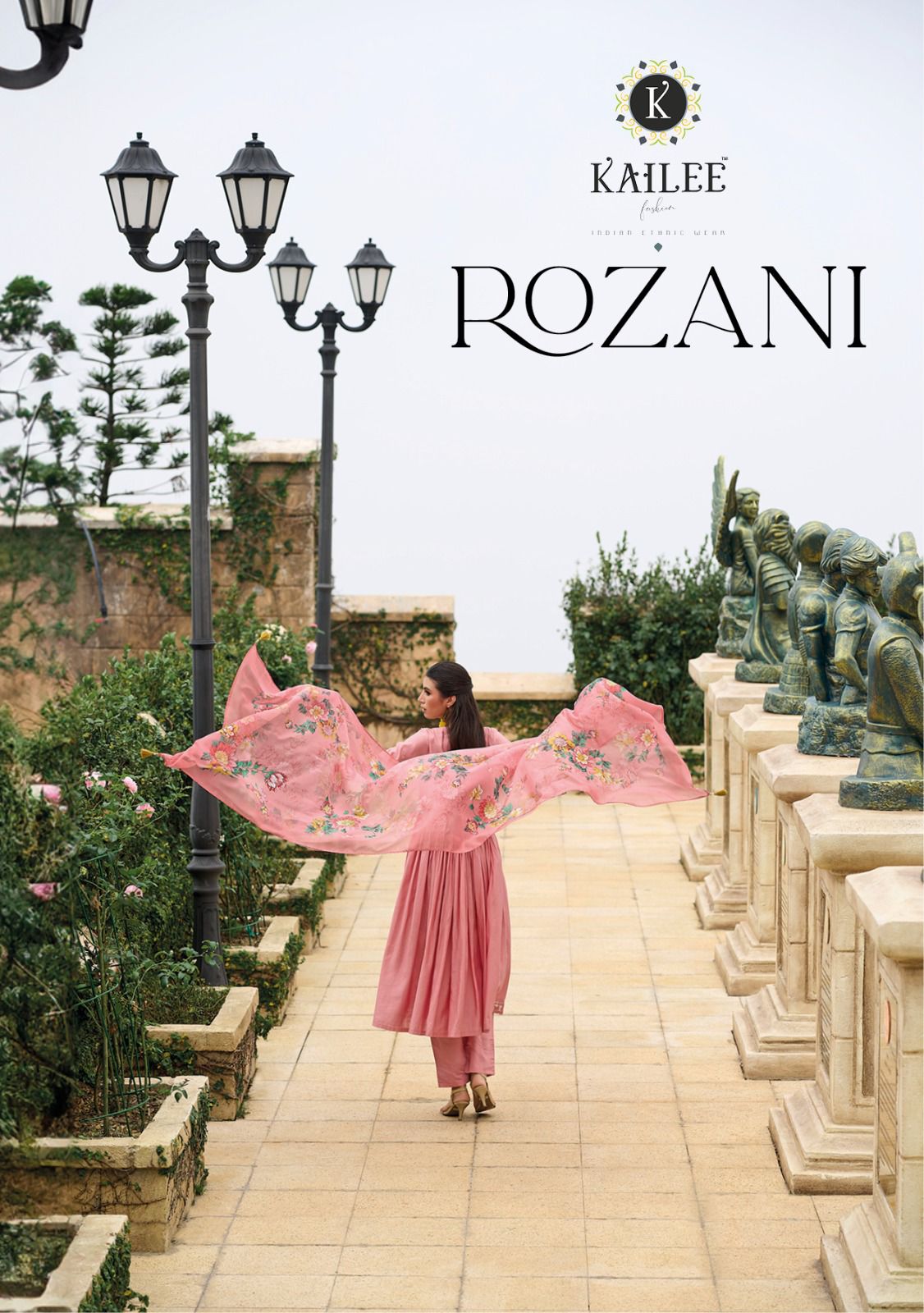 Kailee Rozani Viscose Style Alia Cut Kurti Bottom With Dupatta Collection