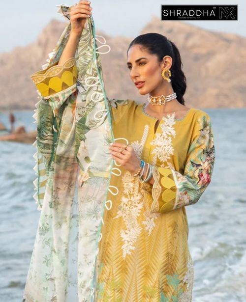 Shraddha Nx Queen Court Vol 1 Chiffon Pakistani Salwar suite