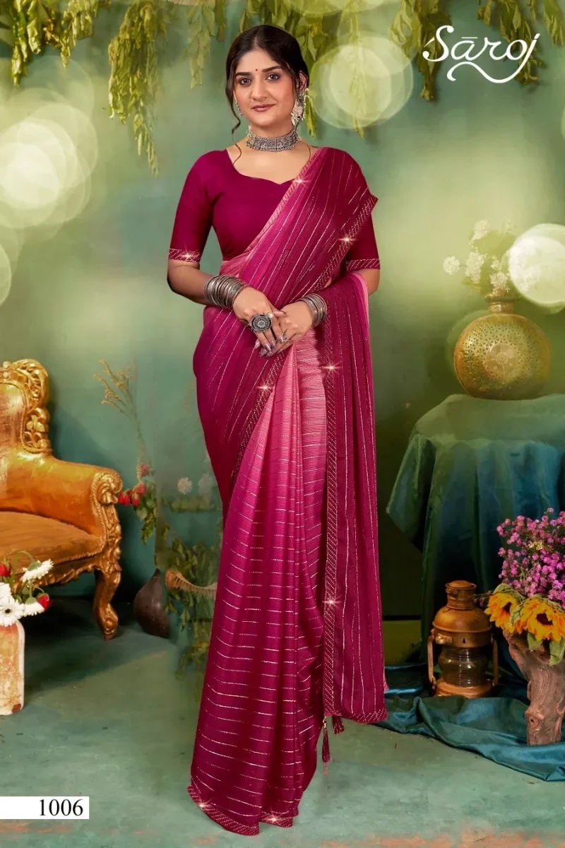 Saroj Dream Girl Fancy Swarovski Heavy Saree Catalog