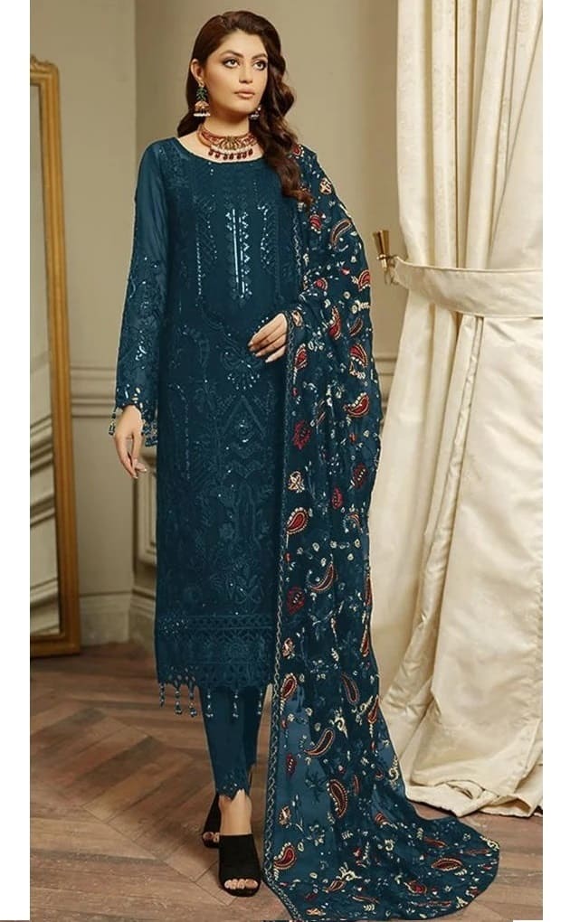Mah E Rooh 4110 Embroidery Pakistani Wholesale Salwar Kameez
