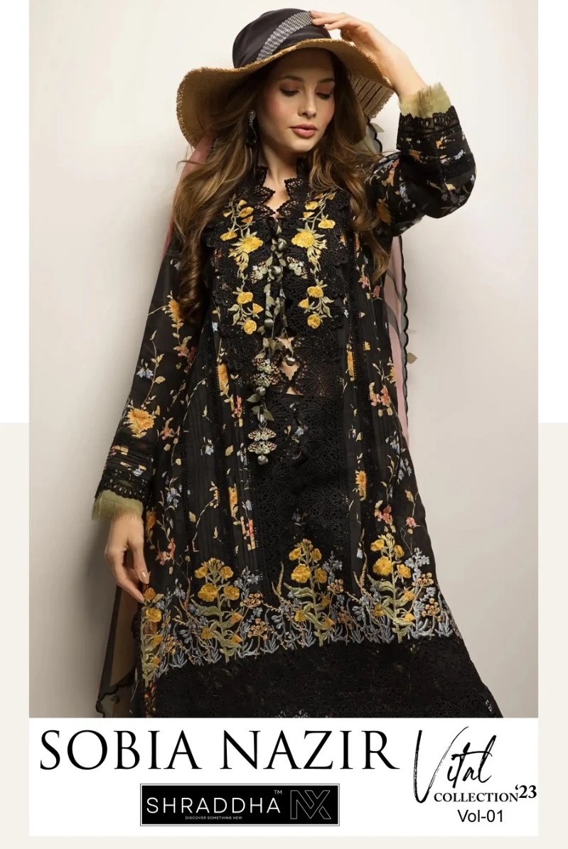 Shraddha Nx Sobia Nazir Vithal Vol 1 Cotton Pakistani Suite