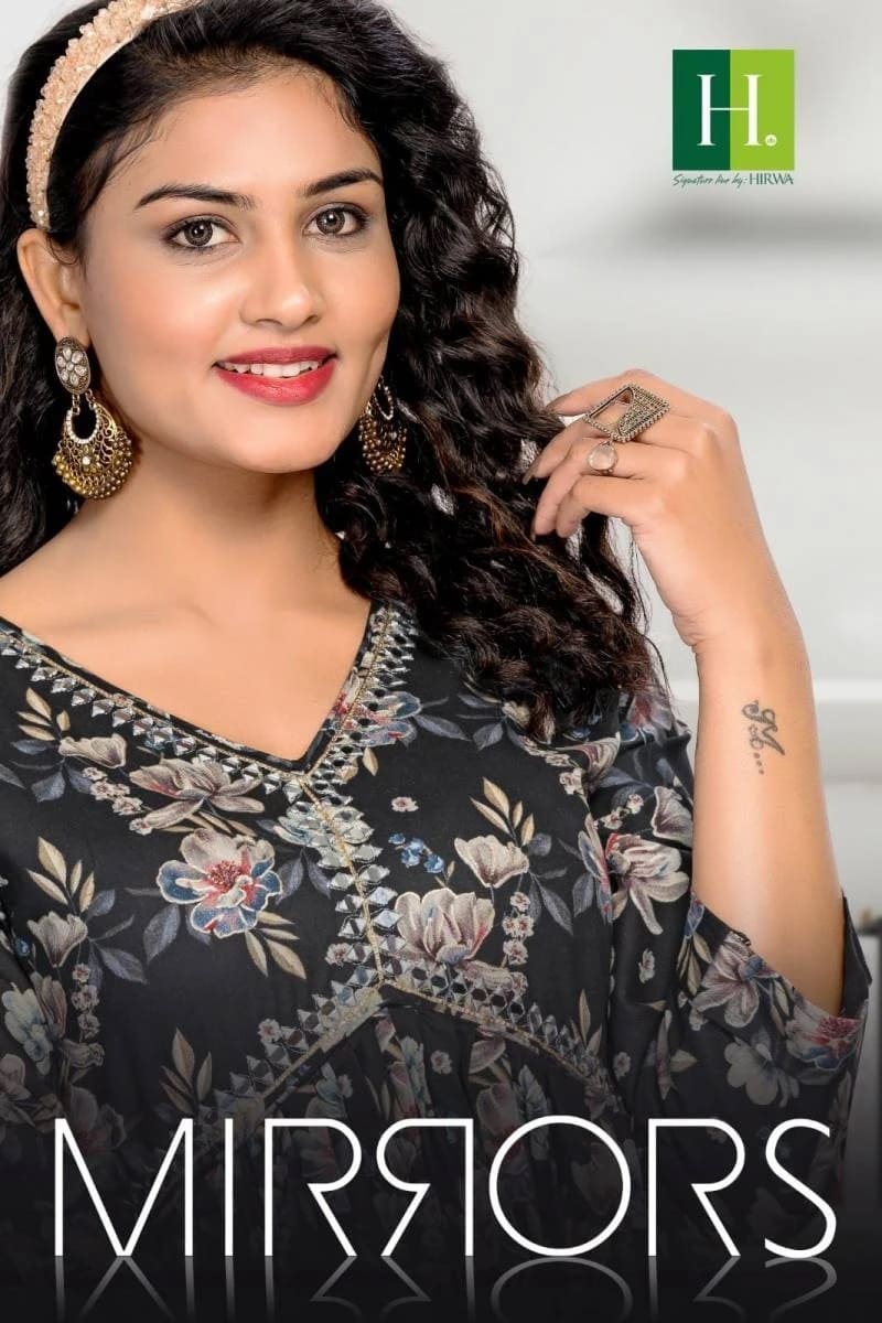 Hirwa Mirrors Vol 2 Alia Cut Kurti Collection