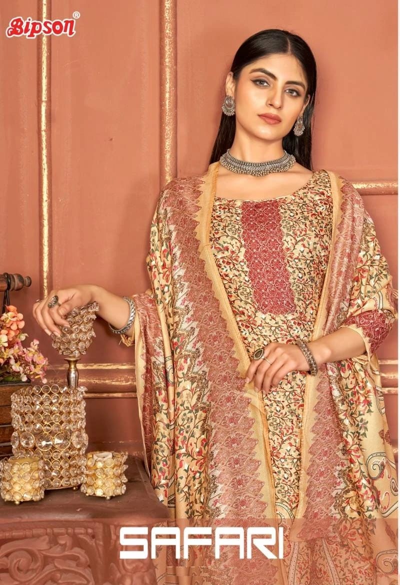 Bipson Safari 2397 Wool Designer Pashmina Dress Collection