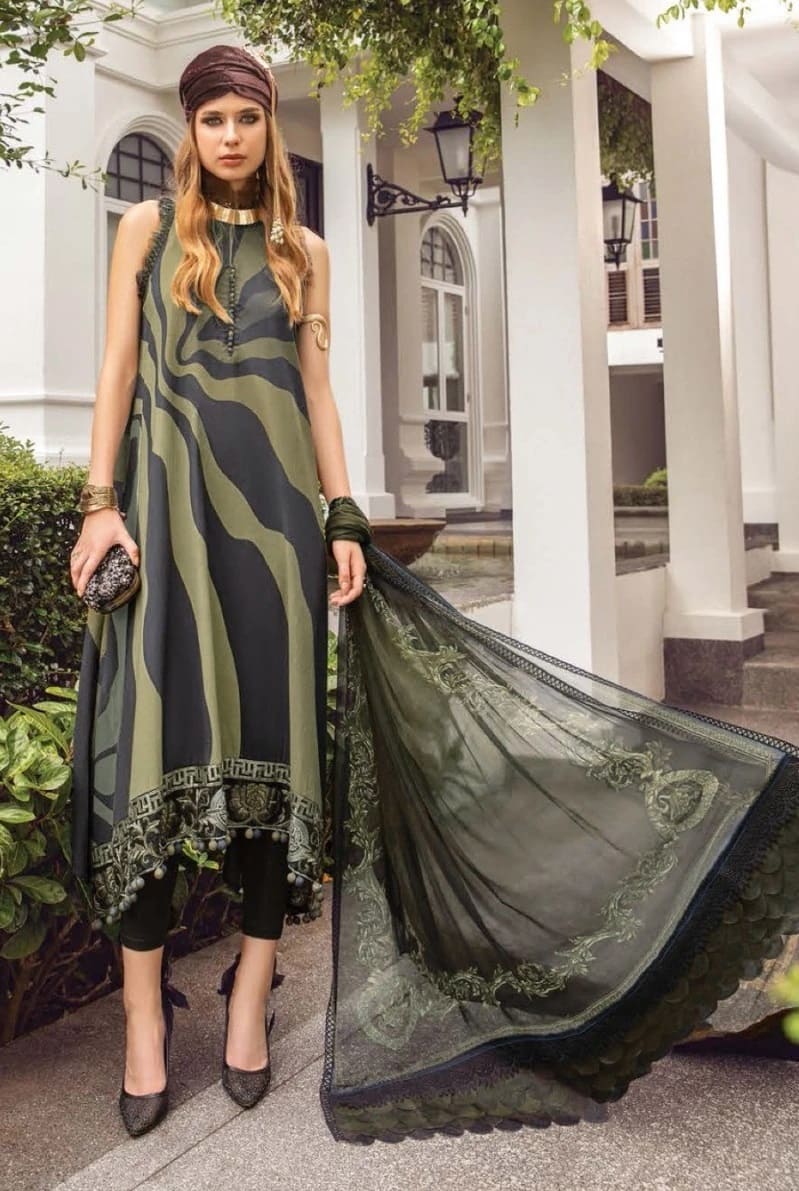 Shraddha M Print Colors 16 Chiffon Dupatta Embroidery Pakistani Salwar Suits