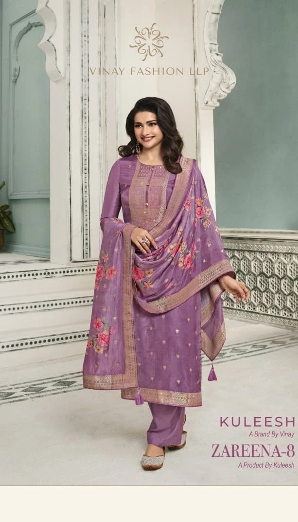 Vinay Kuleesh Zareena Vol 8 Designer Salwar Suits Collection