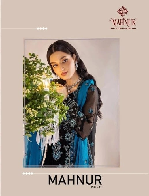 Mahnur Vol 37 Embroidery Pakistani Salwar Kameez Collection