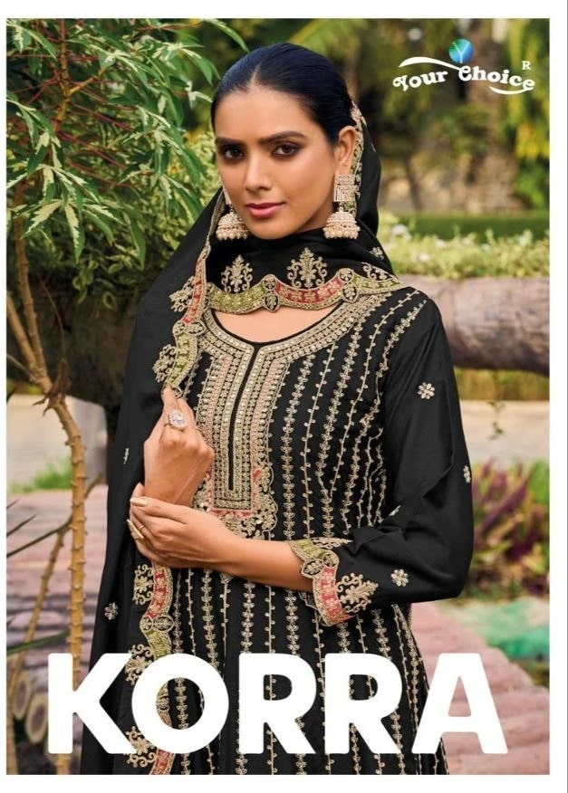 Your Choice Korra Chinnon Latest Designer Salwar Suits Wholesale