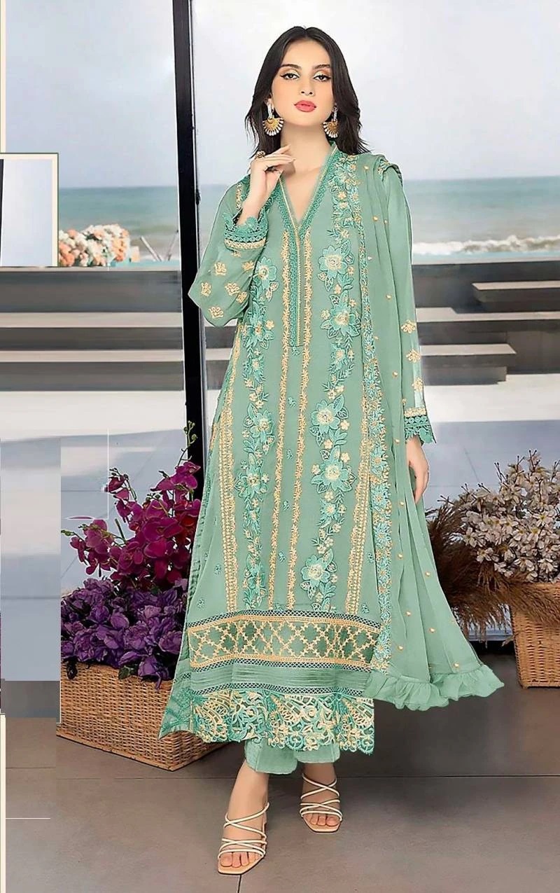 Zarqash Z 3093 Wholesale Pakistani Salwar Kameez Collection