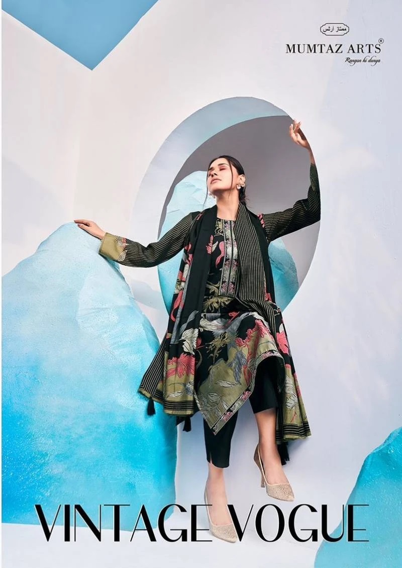 Mumtaz Vintage Vogue Viscose Designer Dress Material Collection