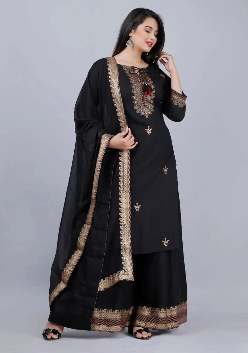 Bt 85 Beautiful Buy Designer Kurti Sharara With Dupatta Collection