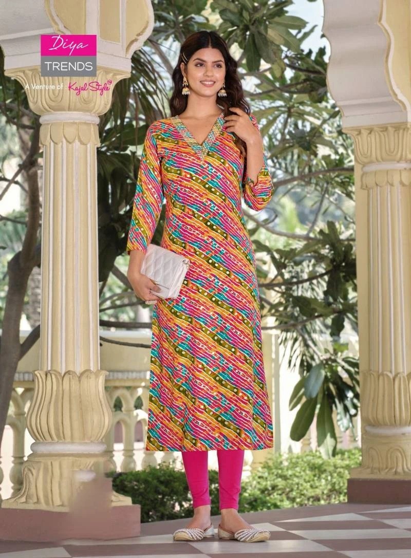 Gardencity 8011 To 8015 Regular Wear Straight Kurti Collection