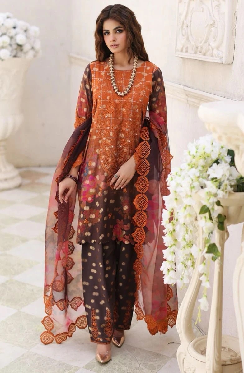 Hazzel Queens Court Vol 10 Pakistani Suits Cotton Dupatta