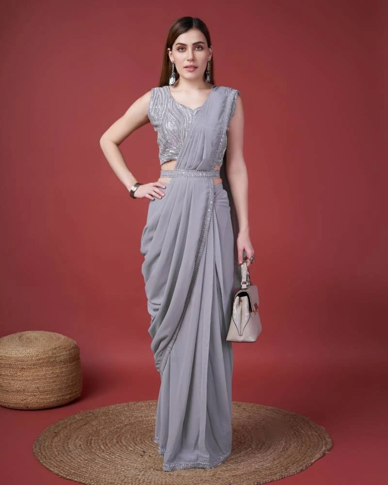 Amoha Trendz A307 Designer Ready To Wear Saree Collection