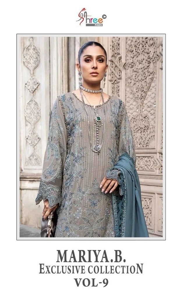Shree Mariya B Exclusive Collection Vol 9 Chiffon Dupatta Salwar Suits