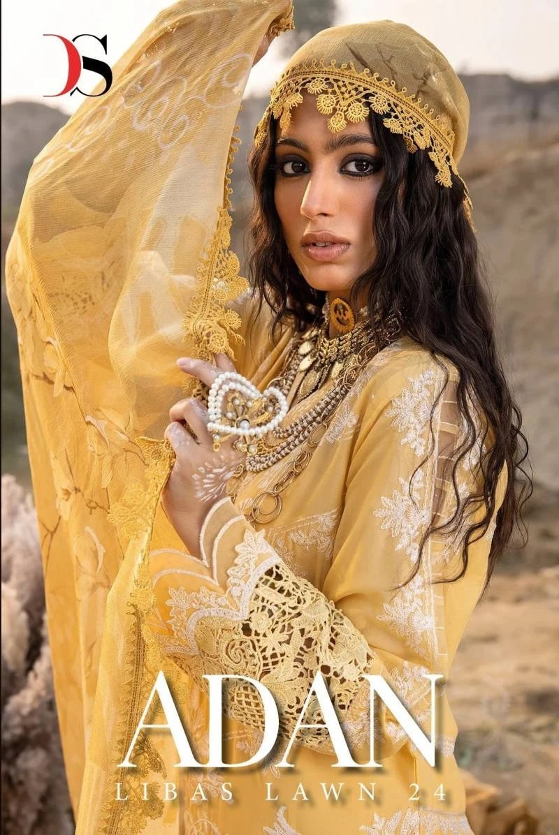 Deepsy Adan Libas 24 Pakistani Suit Cotton Dupatta Collection
