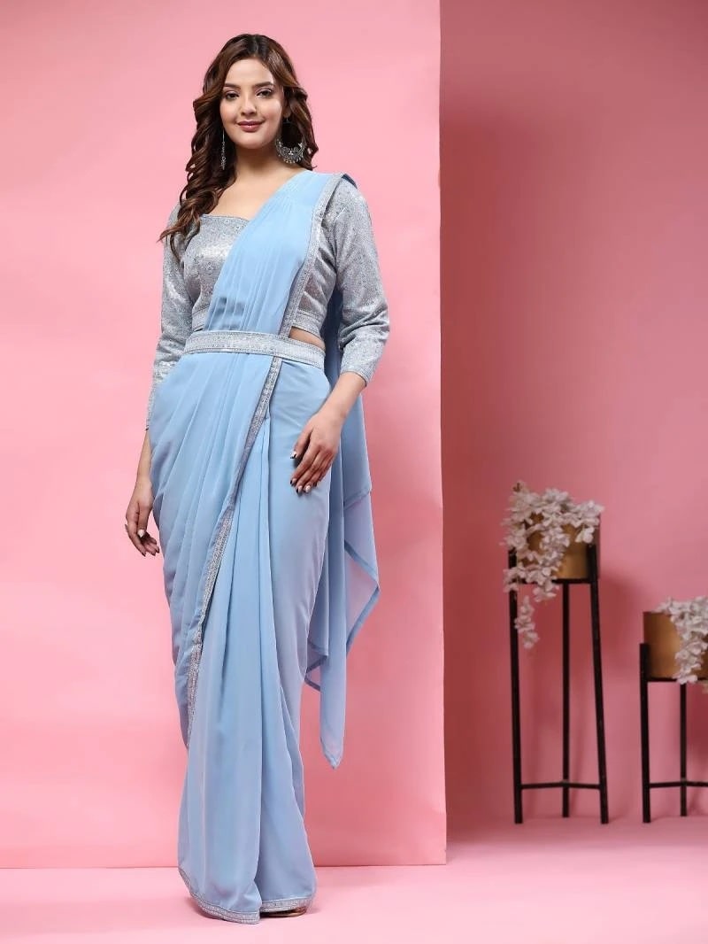 Amoha Trendz A331 Party Wear Ready To Wear Sarees Collection