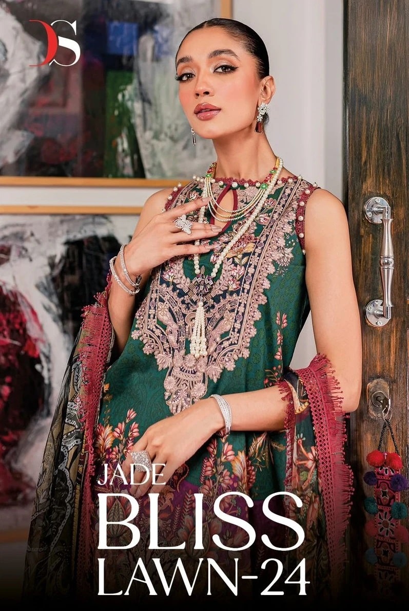 Deepsy Jade Bliss Lawn 24 Cotton Pakistani Suits Wholesale