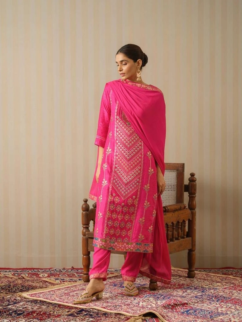 Psyna 2365 Jacquard Kurti Bottom With Dupatta Collection