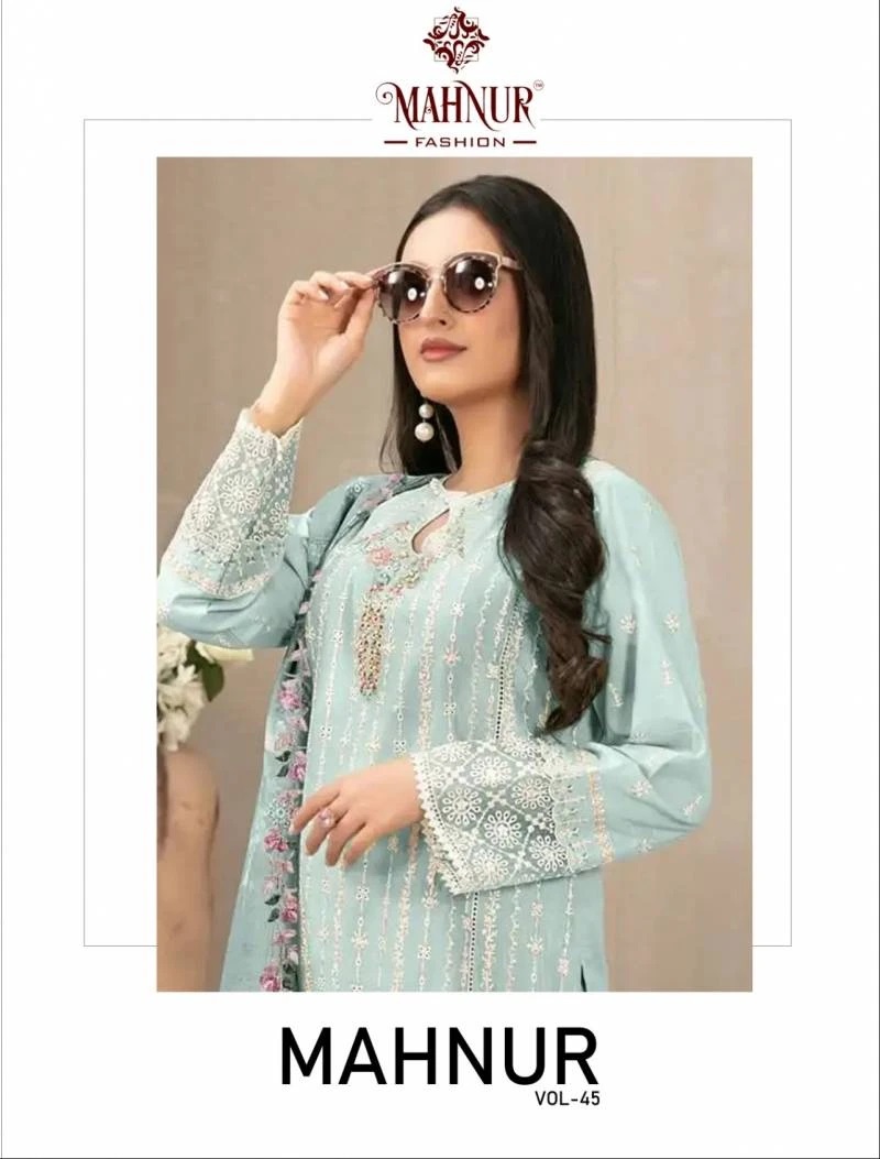 Mahnur Vol 45 Georgette Pakistani Suits Collection