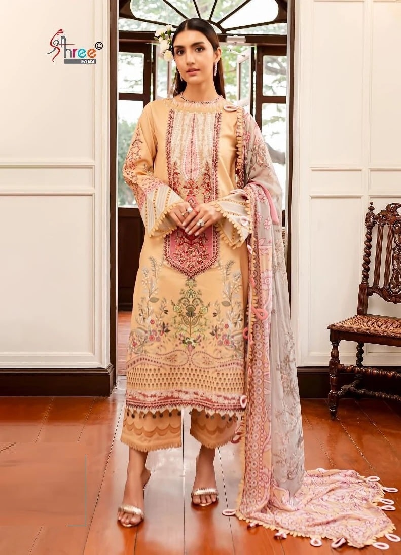 Shree Queens Court Vol 2 Pakistani Salwar Suits Chiffon Dupatta