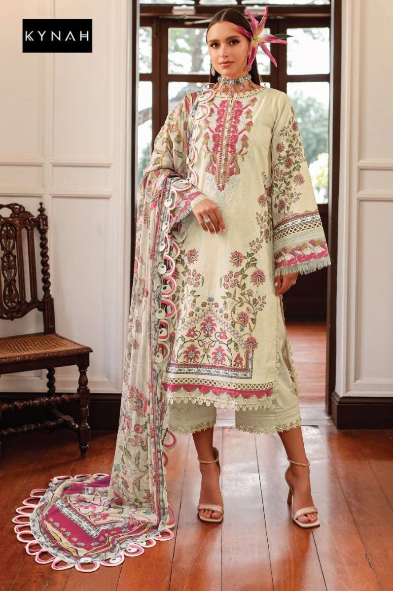 Kynah 2163 Pakistani Salwar Kameez Chiffon Dupatta