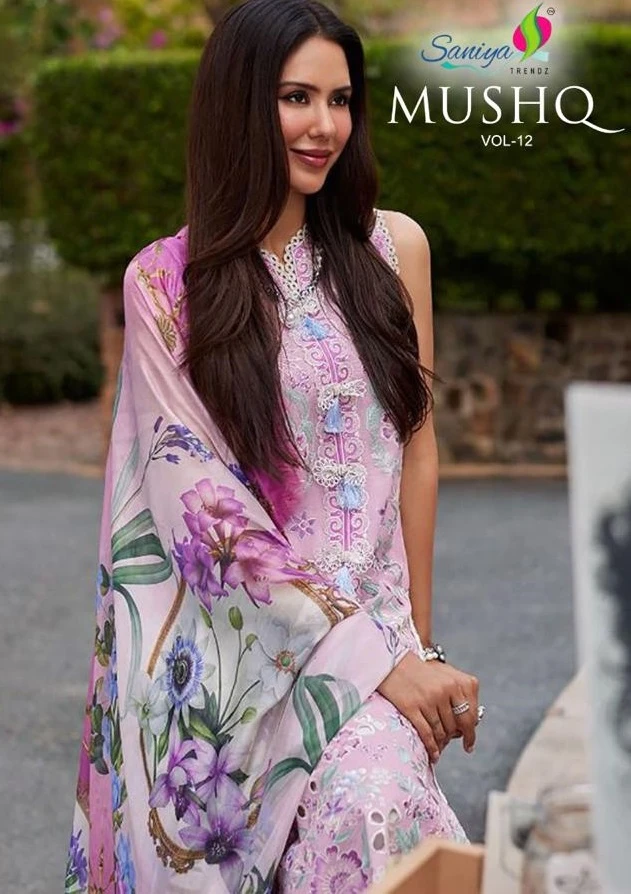Saniya Mushq Vol 12 Cotton Pakistani Salwar Kameez
