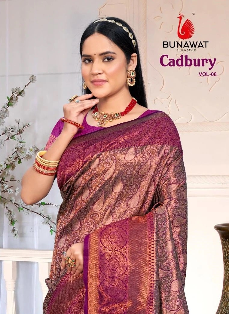 Bunawat Cadbury Silk Vol 8 Festival Silk Saree