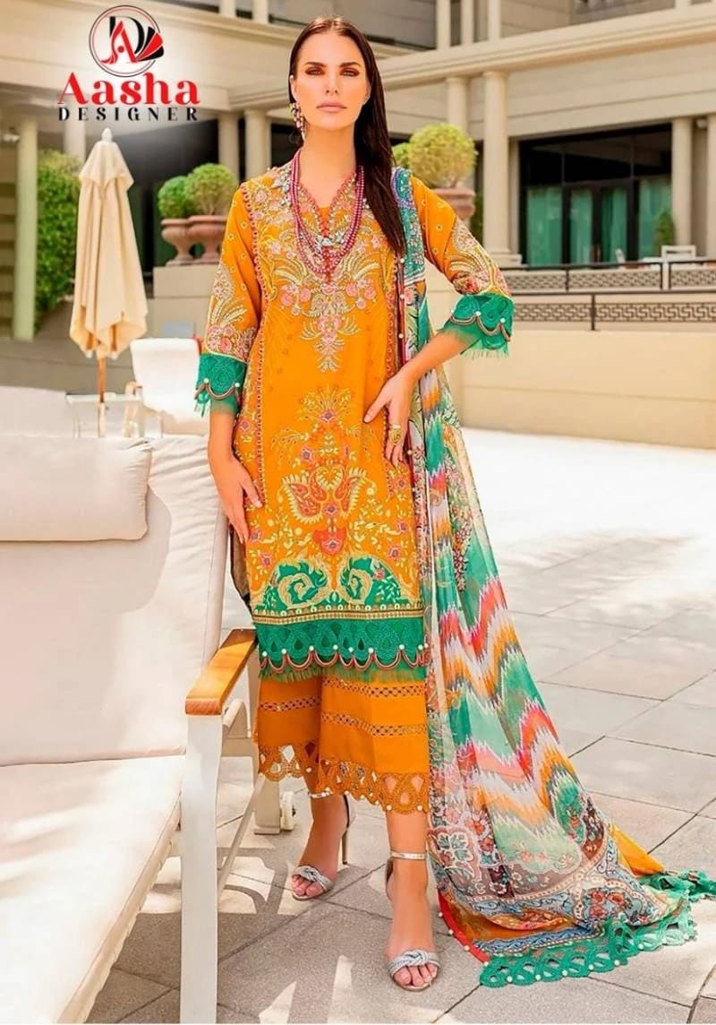 Aasha 1082 Pakistani Salwar Kameez Collection