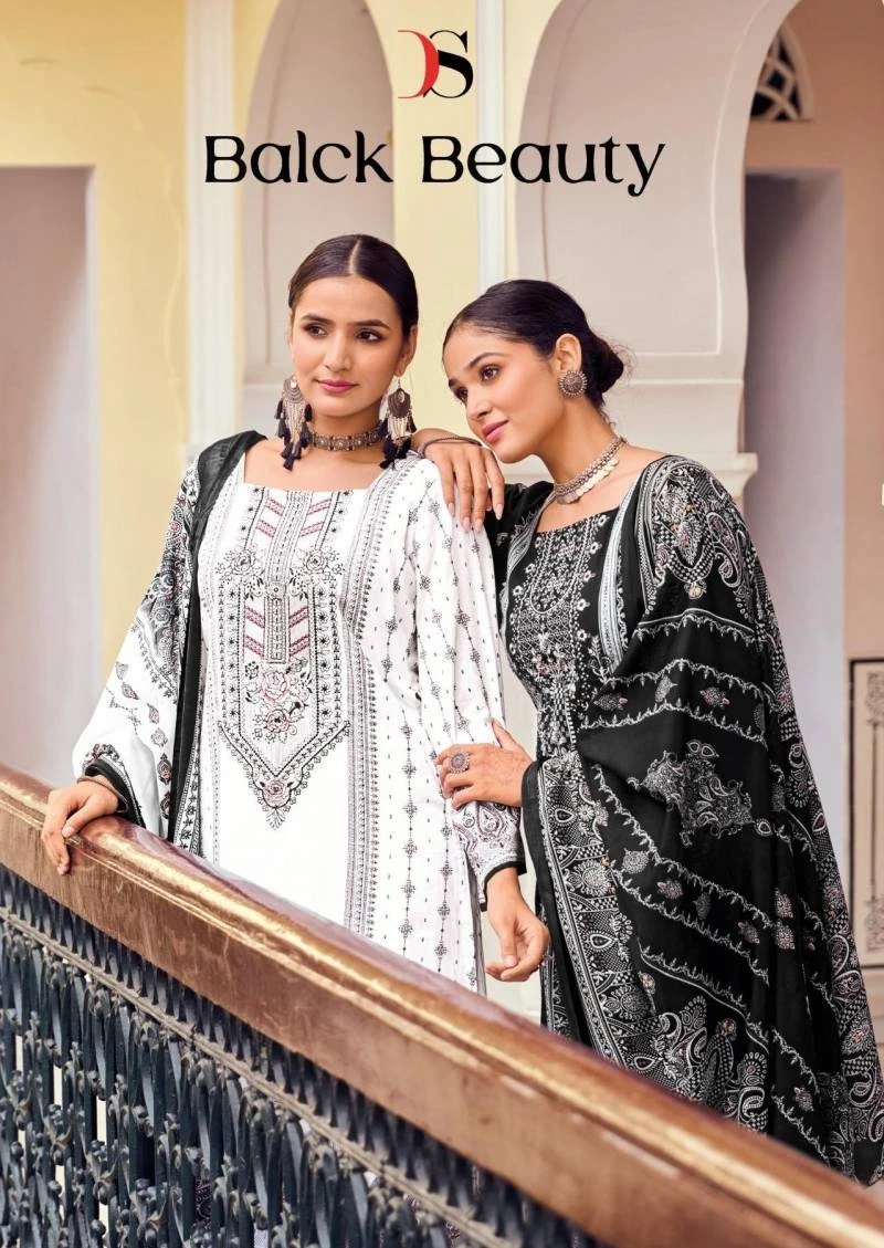 Deepsy Black Beauty Pakistani Suit Cotton Dupatta