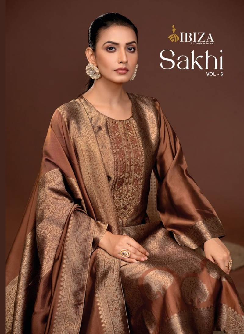 Ibiza Sakhi Vol 6 Silk Salwar Kameez Collection