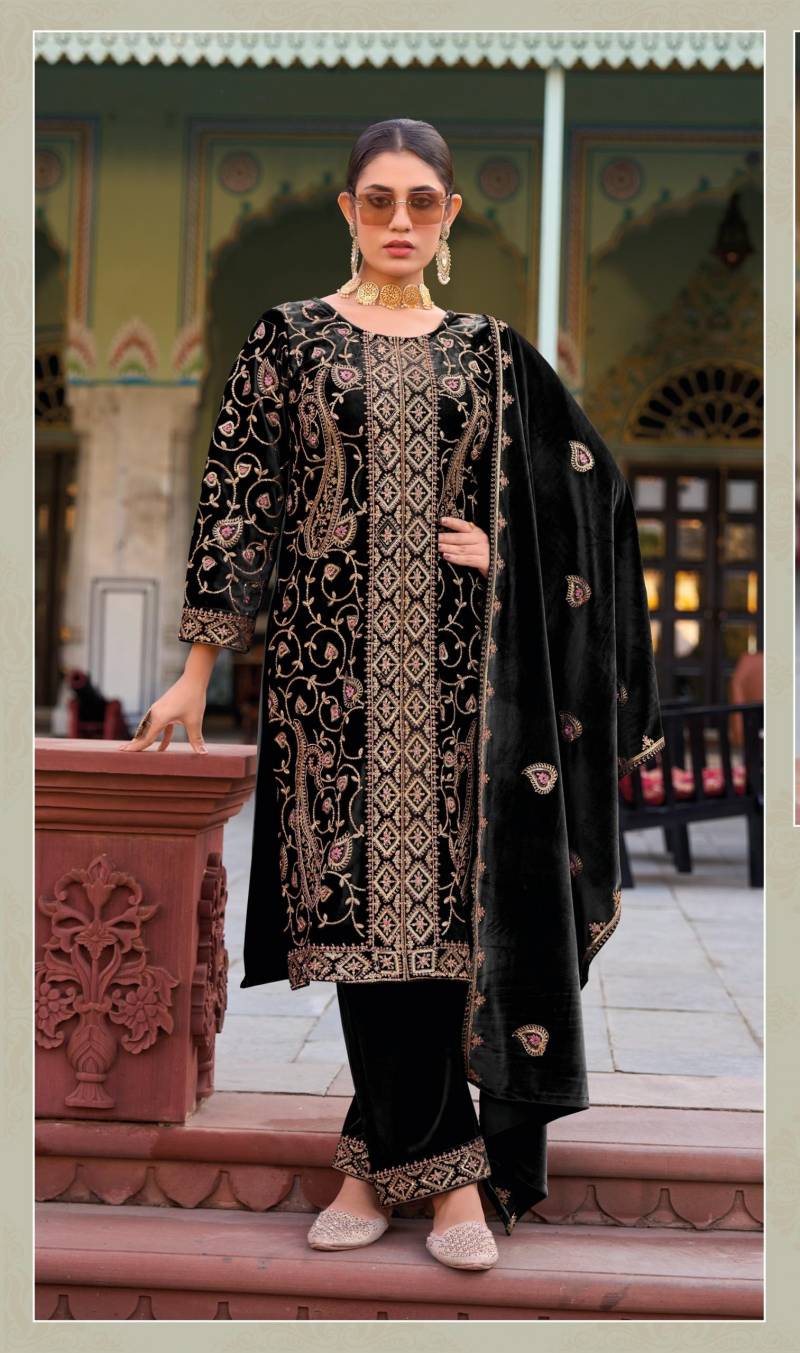 Deepsy Velvet 25 Series 32227 Pakistani Suit Wholesale