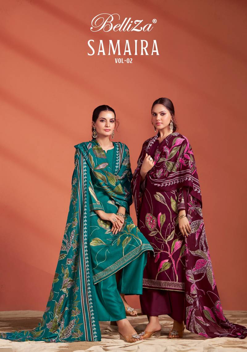 Belliza Samaira Vol 2 Exclusive Printed Dress Material Collection