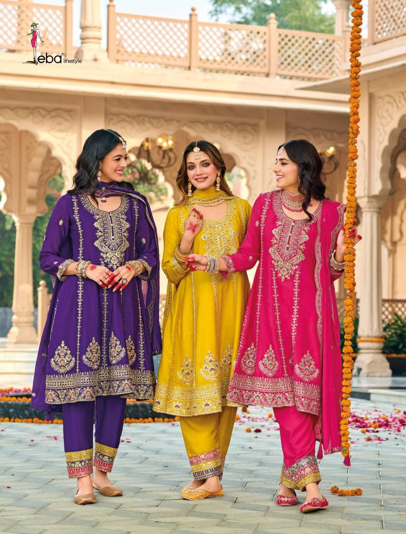 Eba Gazal Embroidered Ready Made Salwar Suits Collection