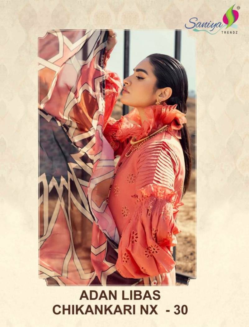 Saniya Adan Libas Chikankari Nx 30 Pakistani Salwar Suits