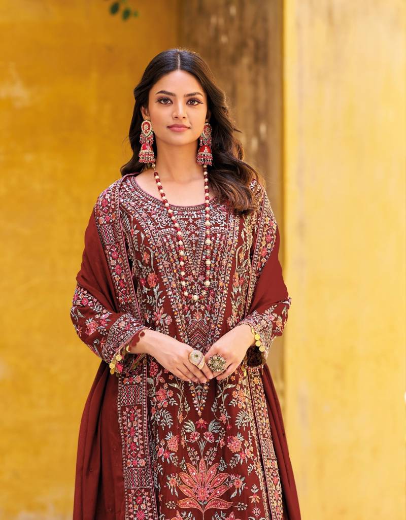Your Choice Maria B Gold Designer Salwar Suits Collection