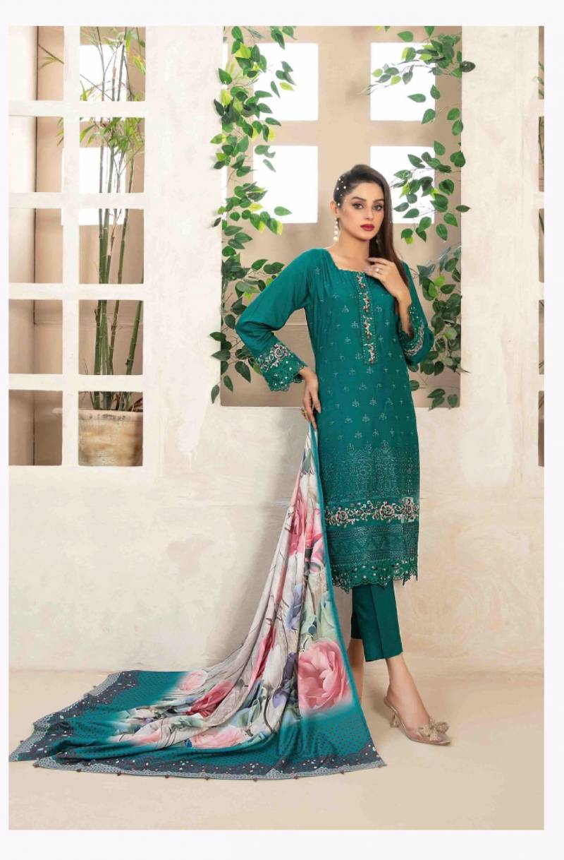 Deepsy Rangrasiya Lawn 25 Vol 2 Pakistani Suits Chiffon Dupatta