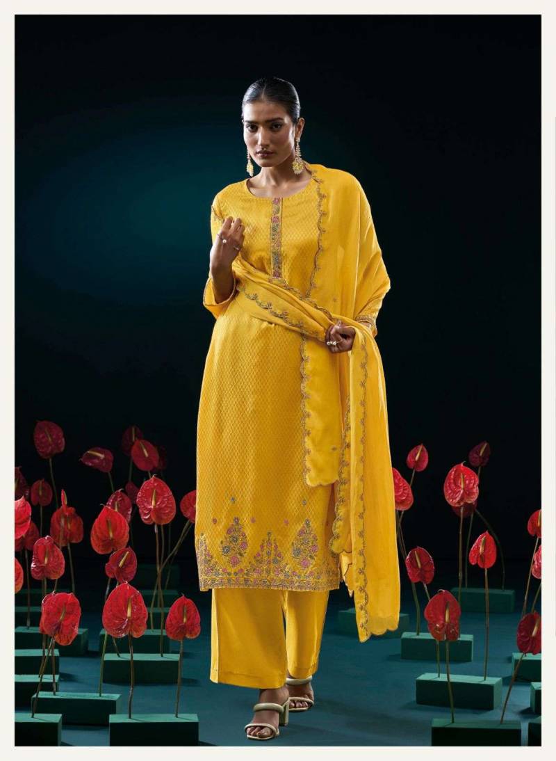 Ganga Ferisha Bemberg Silk Salwar Suits Collection