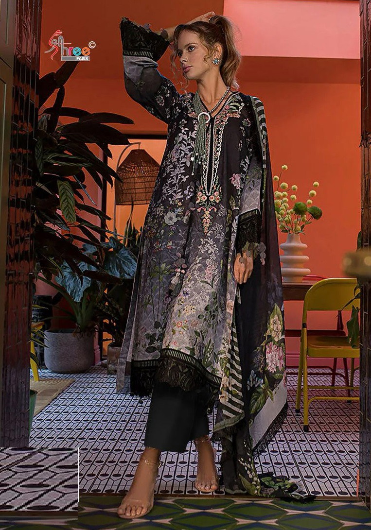 Shree Sobia Nazir Premium Lawn Collection Vol 2 Pakistani Suit Chiffon Dupatta